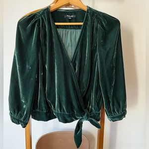 Madewell velvet top